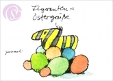Postkarte Tigerenten-Ostergr��e