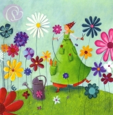 Postkarte Blumenmdchen