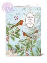 Klappkarte Rotkelchen (5 Stck)