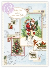 Postkarte Weihnachtsmann (5 Stck)