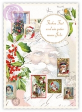Postkarte Weihnachtsm�nner (5 St�ck)