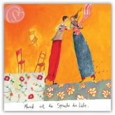 Postkarte Musik ist die Sprache der Liebe