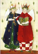 Postkarte Singende Engel (10 Stck)