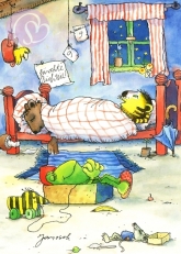 Postkarte Frchte Dich nie