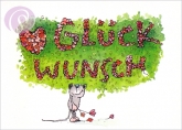 Postkarte Glkwunsch