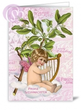 Klappkarte Musizierender Engel