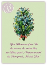 Postkarte Zwei Blmlein ...