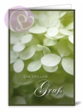 Klappkarte Perlmutt, Ein stiller Gru