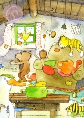 Postkarte Mder Tiger