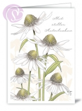 Trauerkarte Ivory White, Mit stiller Anteilnahme