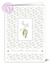 Trauerkarte Ivory White, Mit stiller Anteilnahme