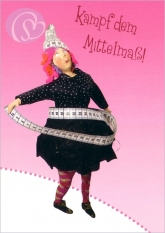 Postkarte Kampf dem Mittelma!
