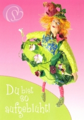 Postkarte Du bist so aufgeblht!