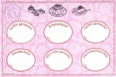 Etiketten Kulinaria, 1 Bogen rosa