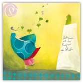 Postkarte Vertrauen ist der Kompass des Glcks