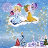 Postkarte Sternenregen