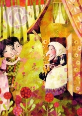 Postkarte Hnsel & Gretel