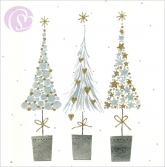 Postkarte Drei Weihnachtsbume
