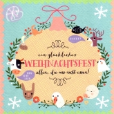 Postkarte Ein glckliches Weihnachtsfest