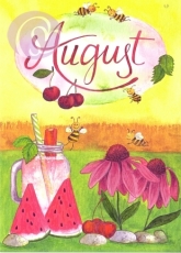 08/ Postkarte August