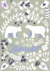 01/ Postkarte Januar, Folklore