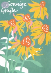 Postkarte Sonnige Gre