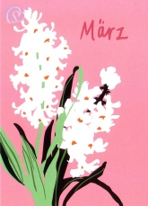 03/ Postkarte Mrz, Flowers