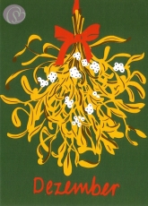 12/ Postkarte Dezember, Flowers