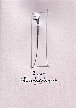 Klappkarte Zur Silberhochzeit %