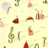 Quadratische Klappkarte Notenschlssel