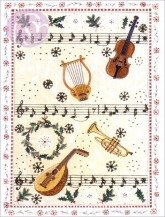 Geschenkkarte Weihnachtsmusik (5 Stck)
