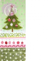 Geschenkkarte Weihnachtsbaum, Kugeln (5 Stck)
