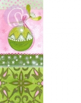 Geschenkkarte Weihnachtskugel (5 Stck)