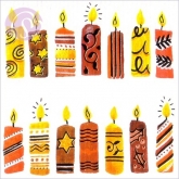 Geschenkkarte Kerzen (5 Stck)