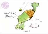 Postkarte Und viel Glck