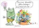 Postkarte Tausend Blumen Geburtstagswnsche