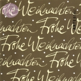 Geschenkkarte Frohe Weihnachten, gold (10 Stck)