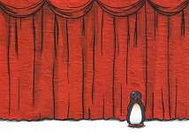 Faltkarte Vorhang auf