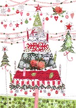 Postkarte Weihnachtsbaum