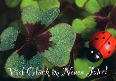Postkarte Viel Glck im Neuen Jahr