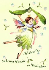 Postkarte Ich bringe Dir die besten Wnsche ...