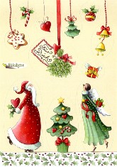 Sticker-Karte Weihnachten, Fr Dich