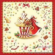 Postkarte Weihnachtsgebck