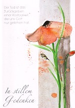 Trauerkarte In stillem Gedenken (Sprichwort)