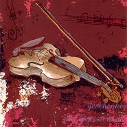 Trost, Bernadette - Postkarte Geige