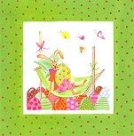 Postkarte Osterhase, Hngematte