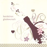 Postkarte Herzlichen Glckwunsch