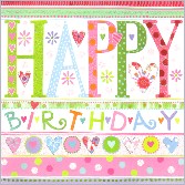 Klappkarte Happy Birthday