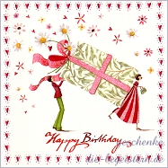 Postkarte Geburtstag, Geschenk