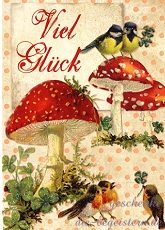 Postkarte Viel Glck